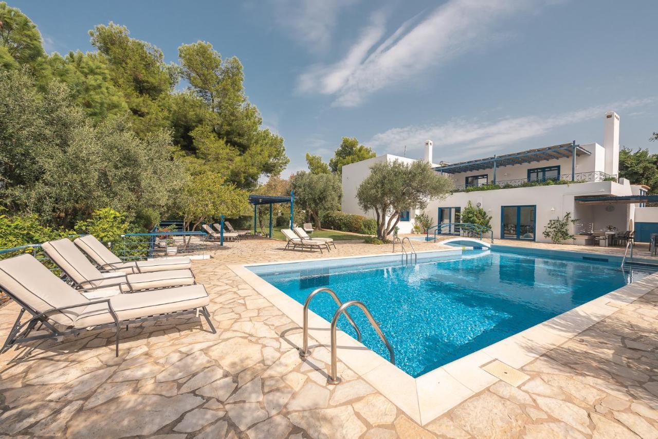 Summer Villa Pasiphae Private Pool - Bbq -Beach 2Min Kap Kap Sounion Exterior foto