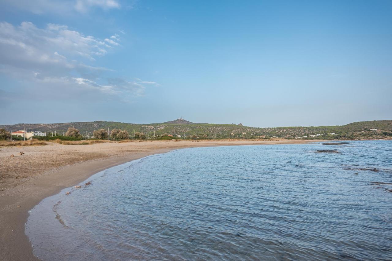 Summer Villa Pasiphae Private Pool - Bbq -Beach 2Min Kap Kap Sounion Exterior foto