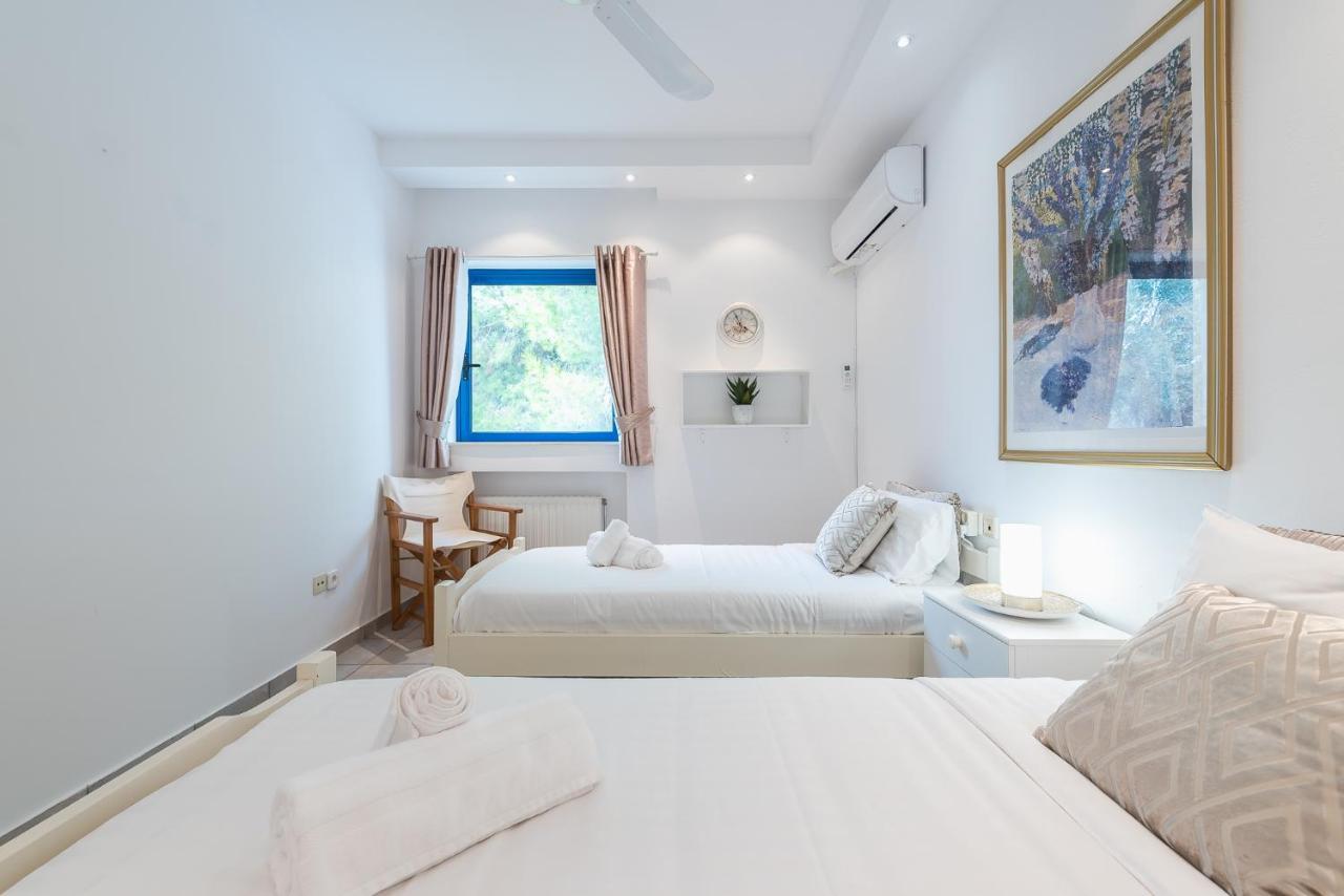Summer Villa Pasiphae Private Pool - Bbq -Beach 2Min Kap Kap Sounion Exterior foto