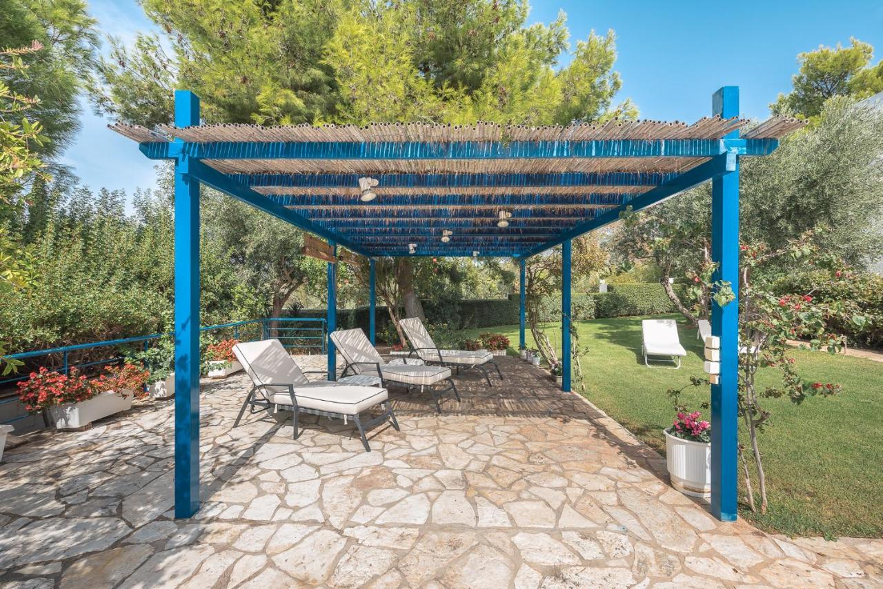 Summer Villa Pasiphae Private Pool - Bbq -Beach 2Min Kap Kap Sounion Exterior foto