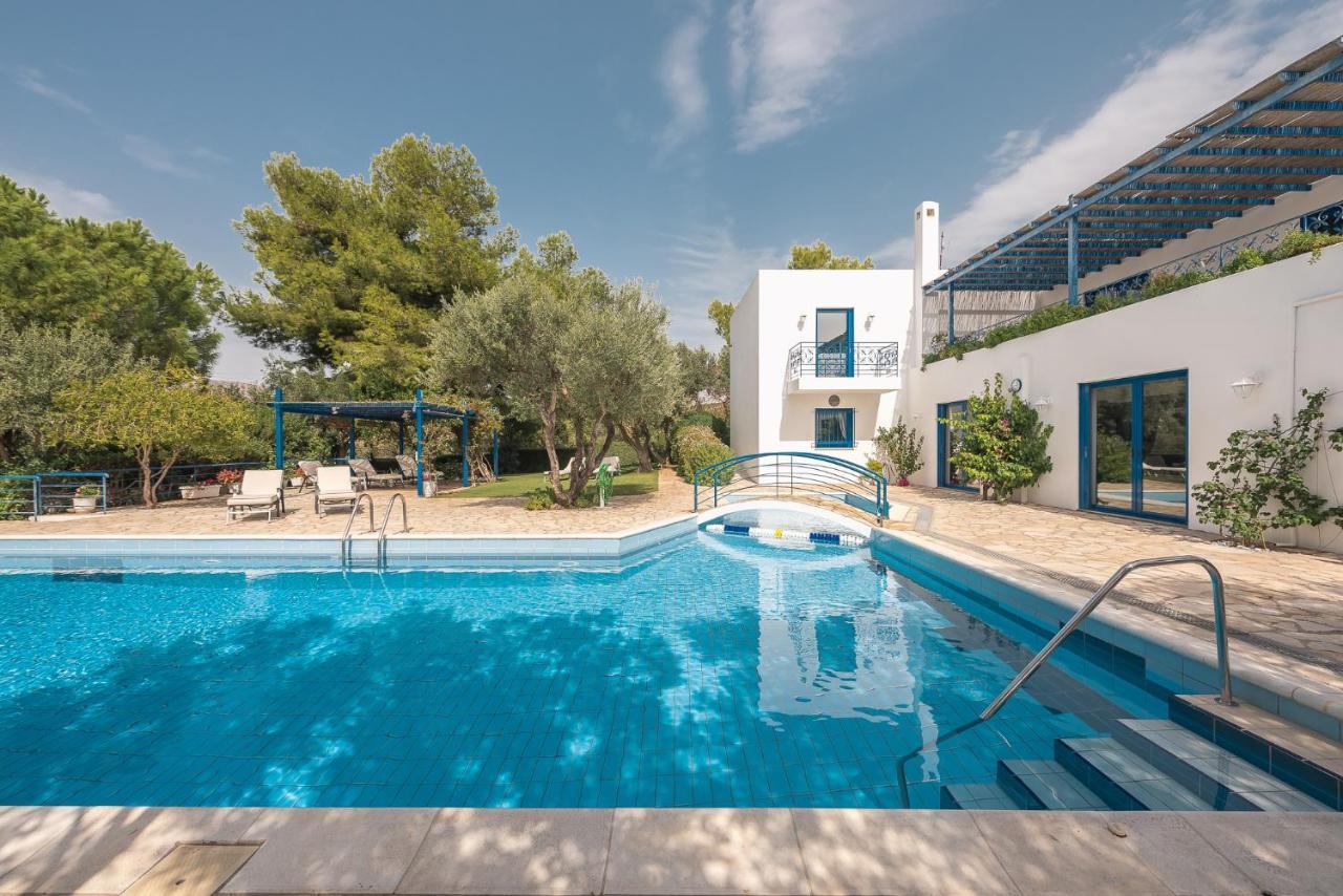 Summer Villa Pasiphae Private Pool - Bbq -Beach 2Min Kap Kap Sounion Exterior foto